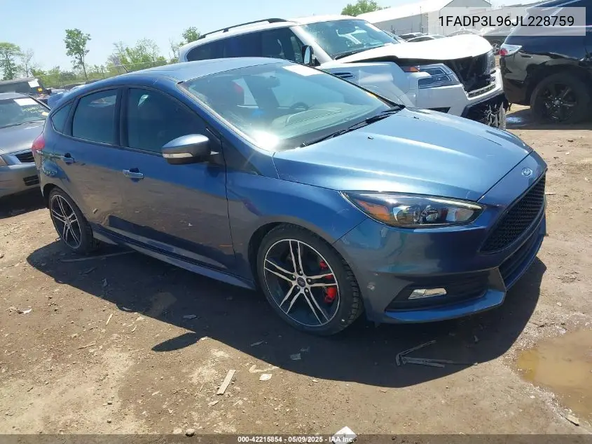 2018 Ford Focus St VIN: 1FADP3L96JL228759 Lot: 42215854