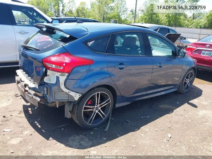 2018 Ford Focus St VIN: 1FADP3L96JL228759 Lot: 42215854