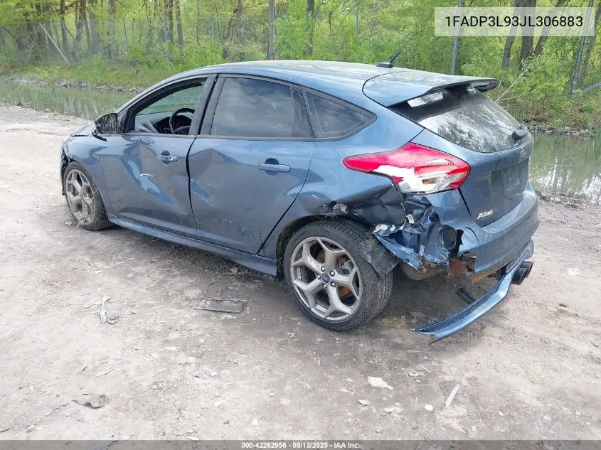 2018 Ford Focus St VIN: 1FADP3L93JL306883 Lot: 42262956