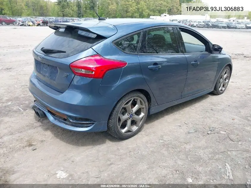 2018 Ford Focus St VIN: 1FADP3L93JL306883 Lot: 42262956