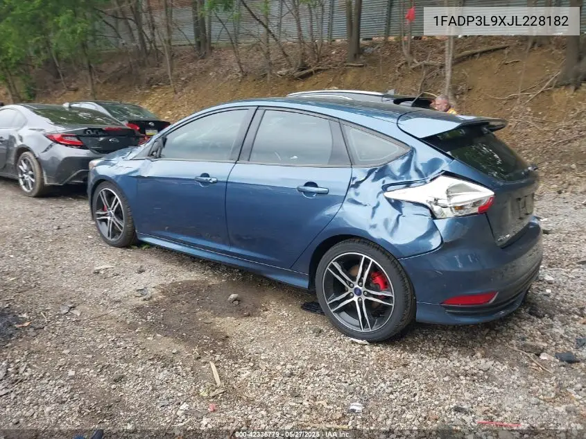 2018 Ford Focus St VIN: 1FADP3L9XJL228182 Lot: 42336779