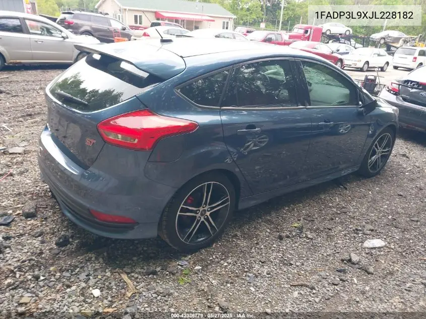 2018 Ford Focus St VIN: 1FADP3L9XJL228182 Lot: 42336779