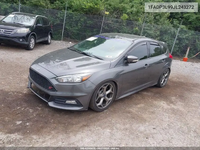 2018 Ford Focus St VIN: 1FADP3L99JL243272 Lot: 42355415