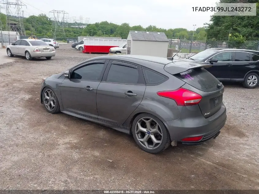 2018 Ford Focus St VIN: 1FADP3L99JL243272 Lot: 42355415