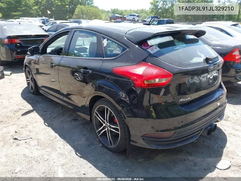 2018 Ford Focus St VIN: 1FADP3L91JL329210 Lot: 42538102