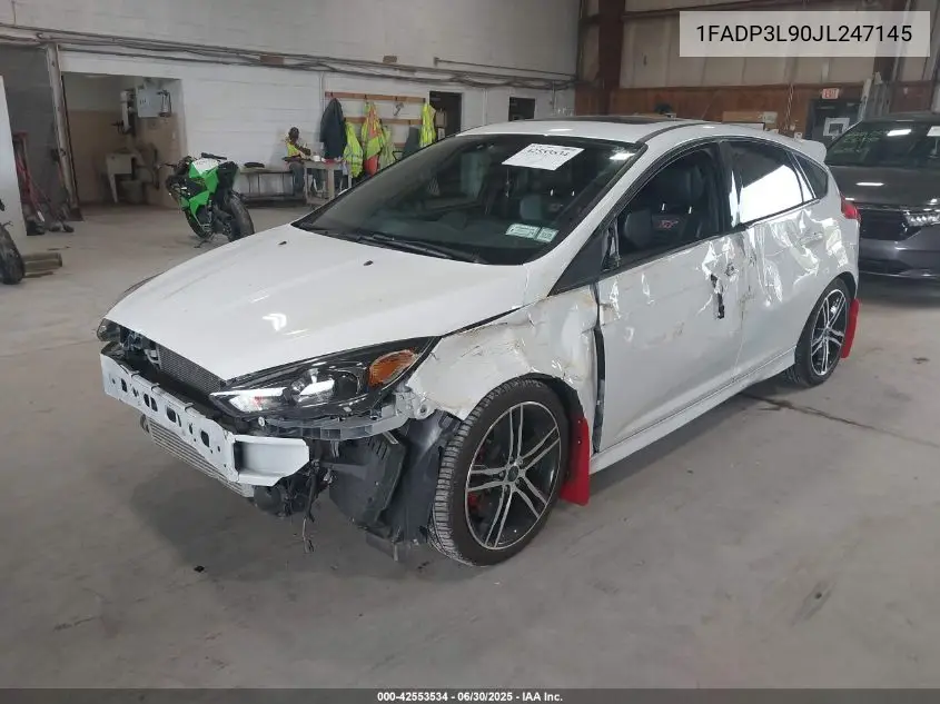 2018 Ford Focus St VIN: 1FADP3L90JL247145 Lot: 42553534
