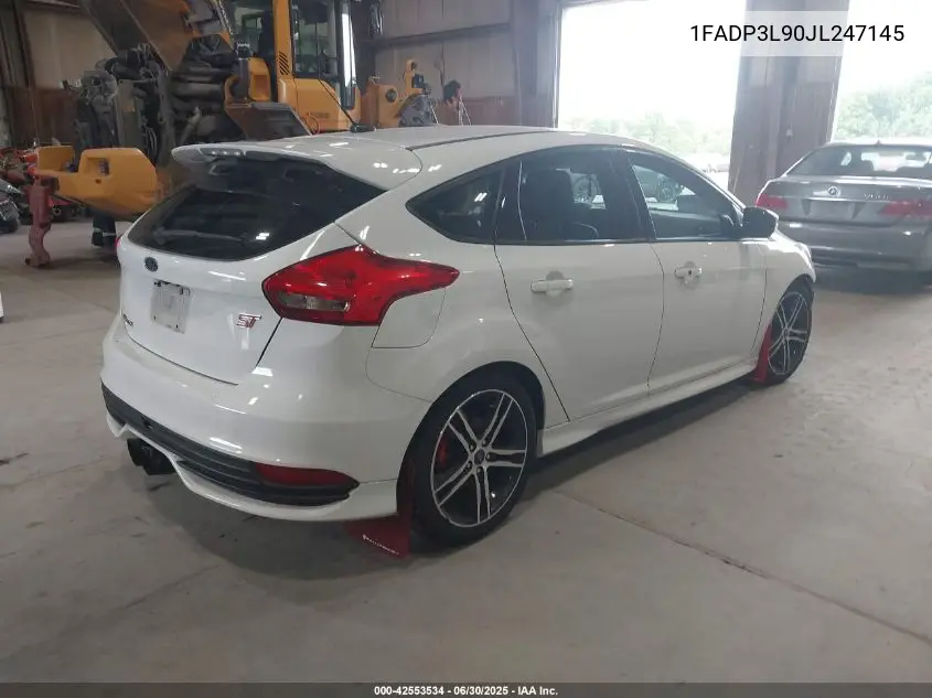 2018 Ford Focus St VIN: 1FADP3L90JL247145 Lot: 42553534