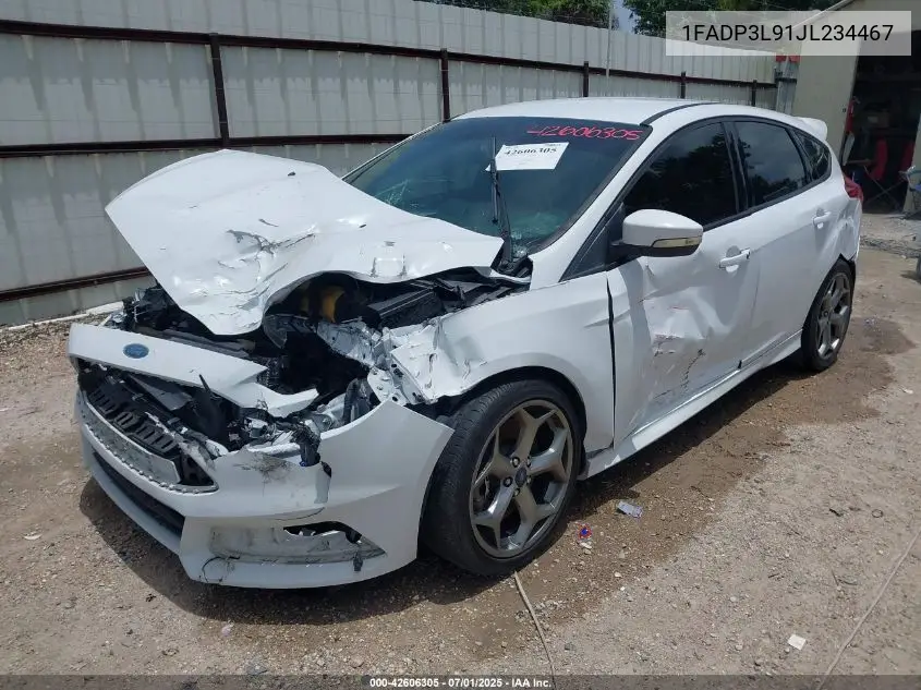 2018 Ford Focus St VIN: 1FADP3L91JL234467 Lot: 42606305