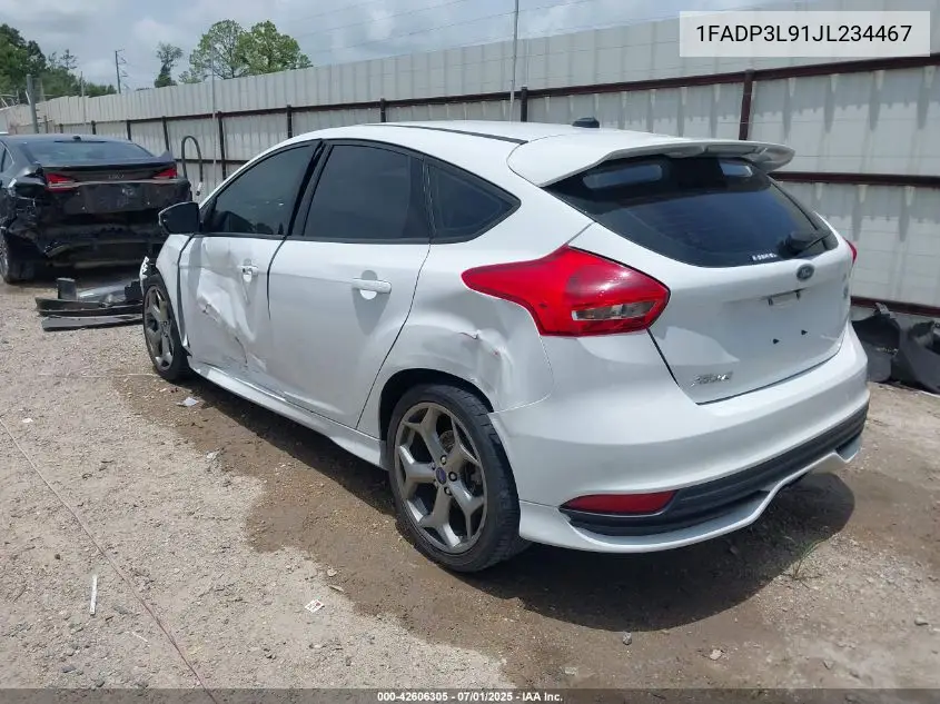 2018 Ford Focus St VIN: 1FADP3L91JL234467 Lot: 42606305