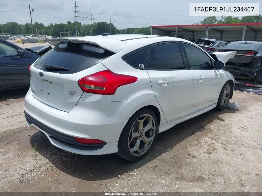 2018 Ford Focus St VIN: 1FADP3L91JL234467 Lot: 42606305