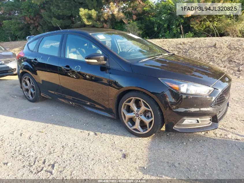 2018 Ford Focus St VIN: 1FADP3L94JL320825 Lot: 42611951