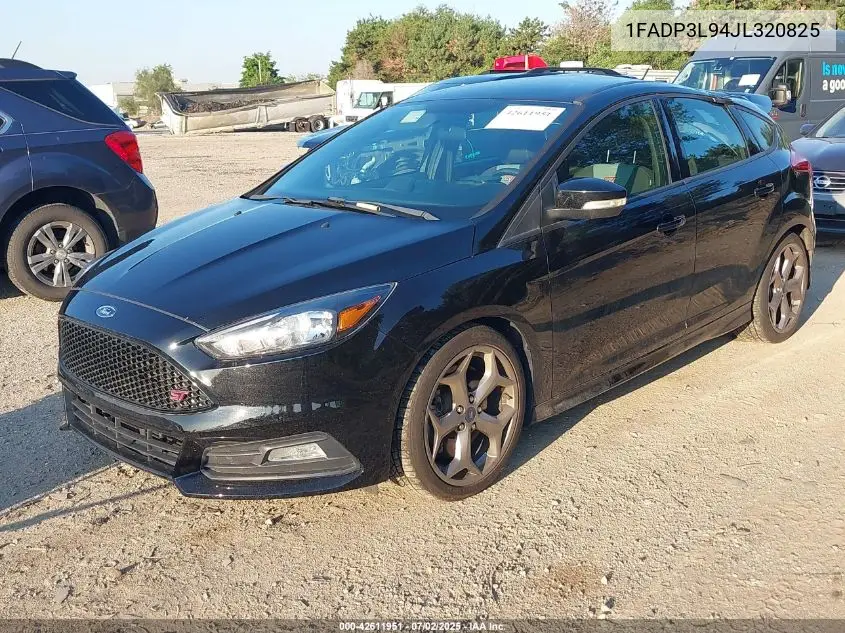 2018 Ford Focus St VIN: 1FADP3L94JL320825 Lot: 42611951