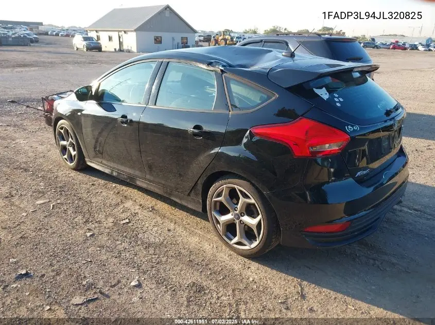 2018 Ford Focus St VIN: 1FADP3L94JL320825 Lot: 42611951