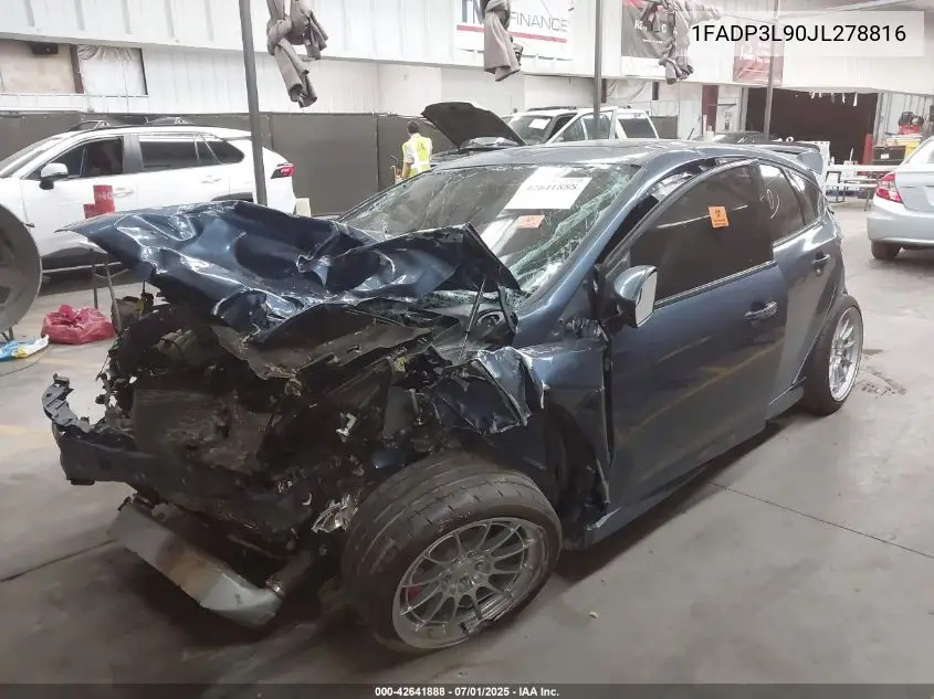 2018 Ford Focus St VIN: 1FADP3L90JL278816 Lot: 42641888