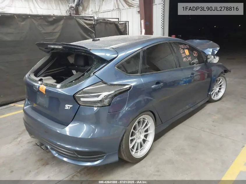 2018 Ford Focus St VIN: 1FADP3L90JL278816 Lot: 42641888