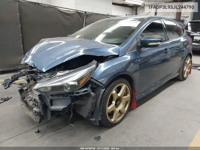 2018 Ford Focus St VIN: 1FADP3L93JL244790 Lot: 42780758