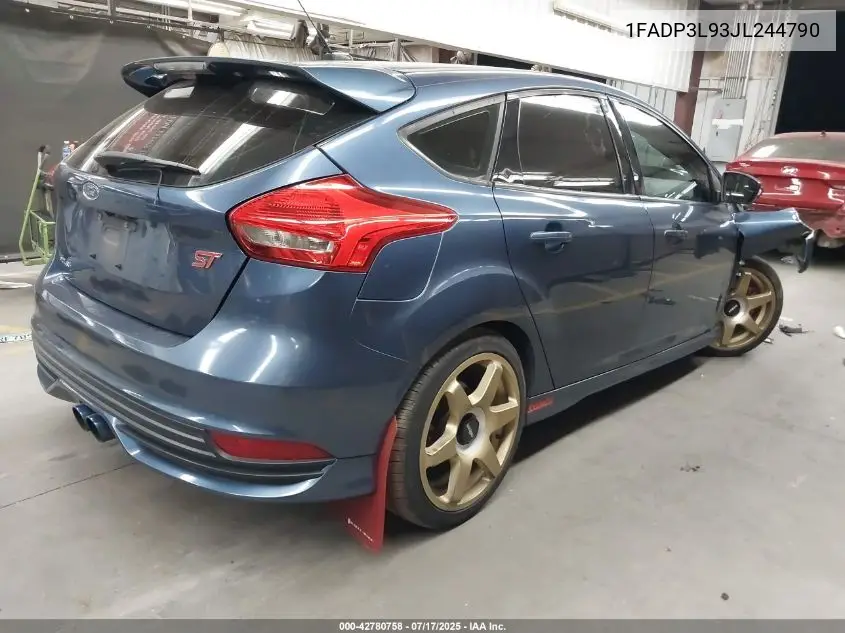 2018 Ford Focus St VIN: 1FADP3L93JL244790 Lot: 42780758