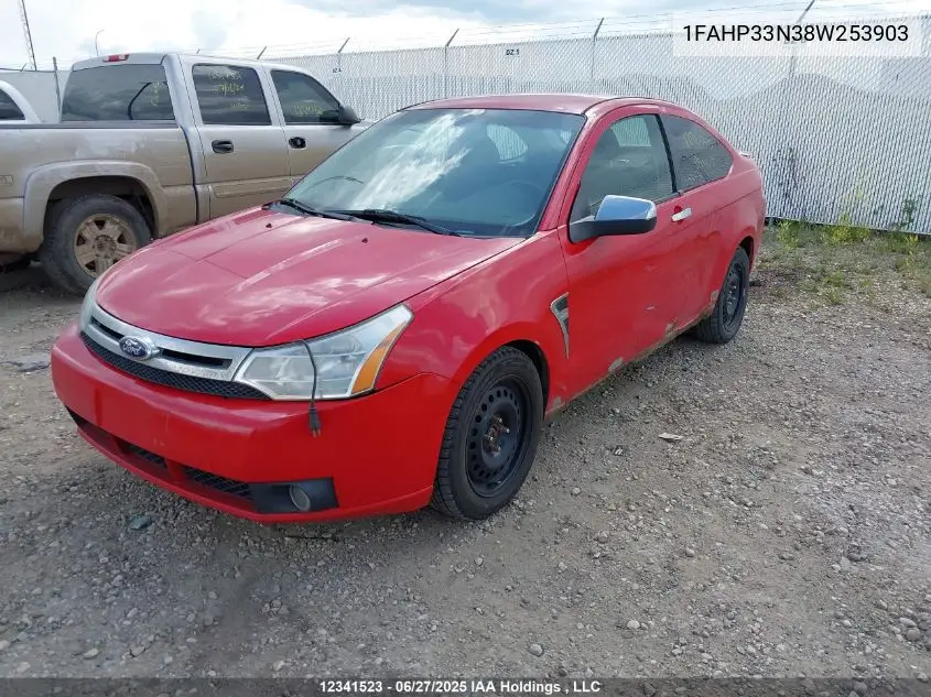 2008 Ford Focus Ses VIN: 1FAHP33N38W253903 Lot: 12341523