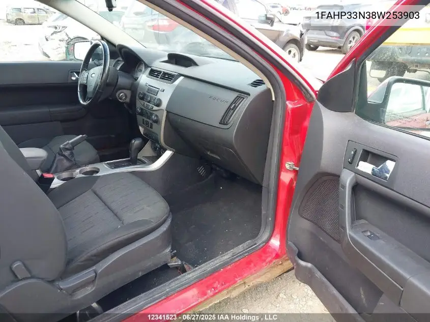 2008 Ford Focus Ses VIN: 1FAHP33N38W253903 Lot: 12341523