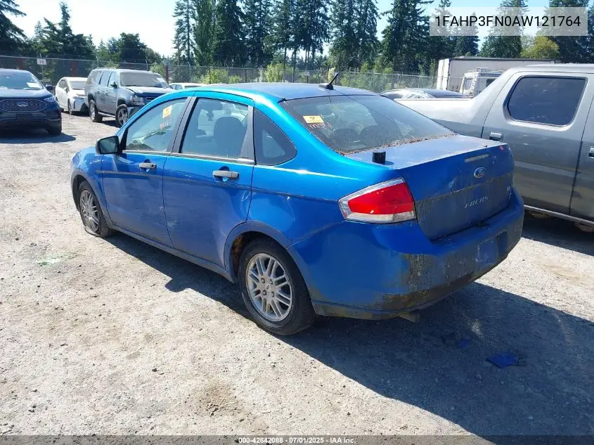 2010 Ford Focus Se VIN: 1FAHP3FN0AW121764 Lot: 42642088