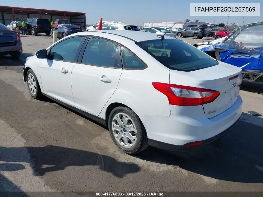 2012 Ford Focus Se VIN: 1FAHP3F25CL267569 Lot: 41776893