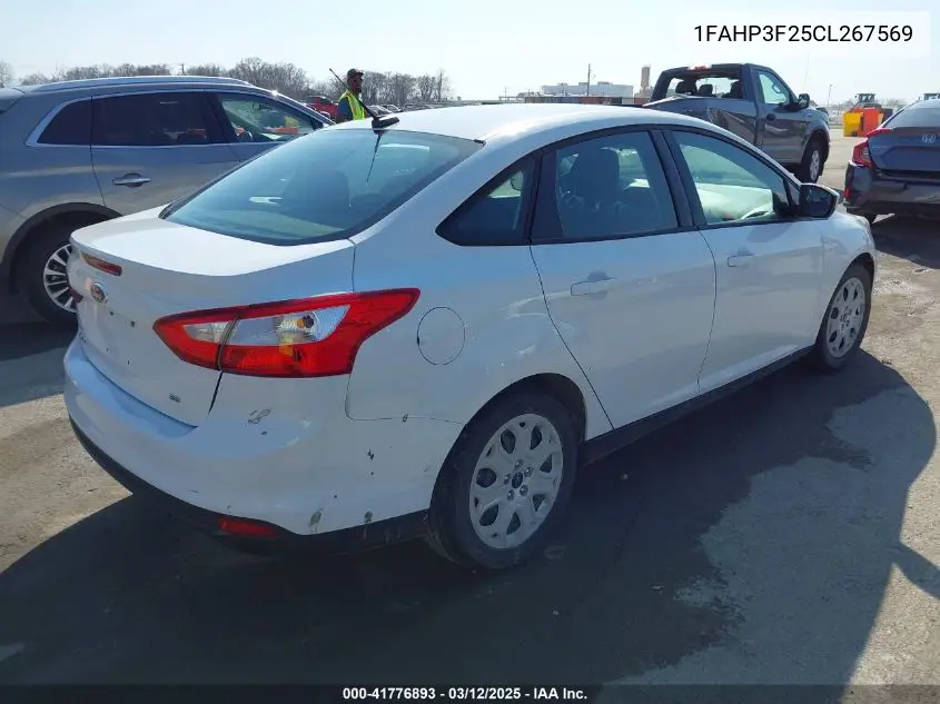 2012 Ford Focus Se VIN: 1FAHP3F25CL267569 Lot: 41776893