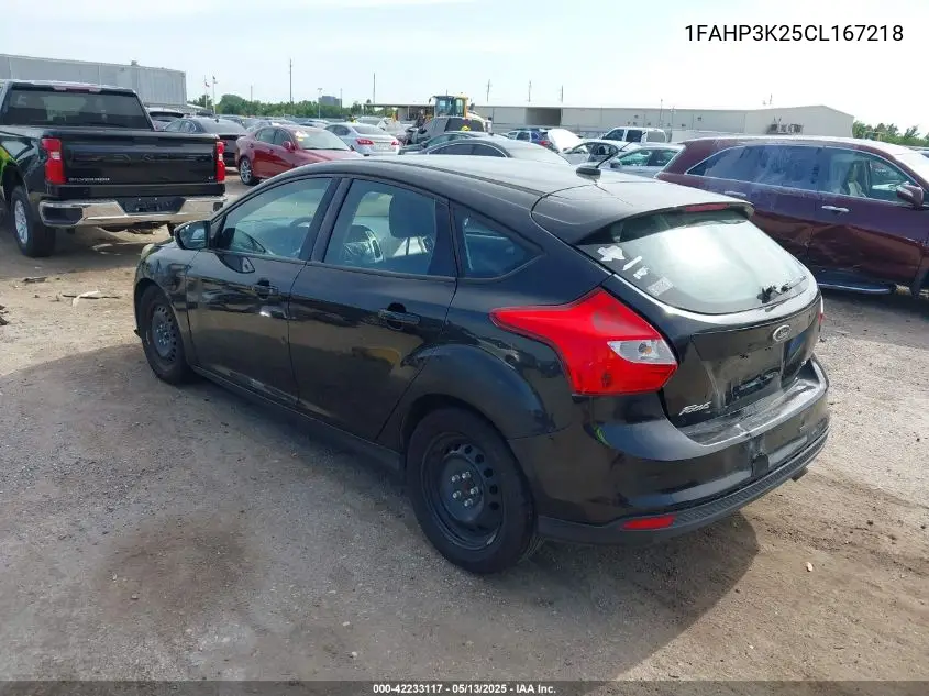 2012 Ford Focus Se VIN: 1FAHP3K25CL167218 Lot: 42233117