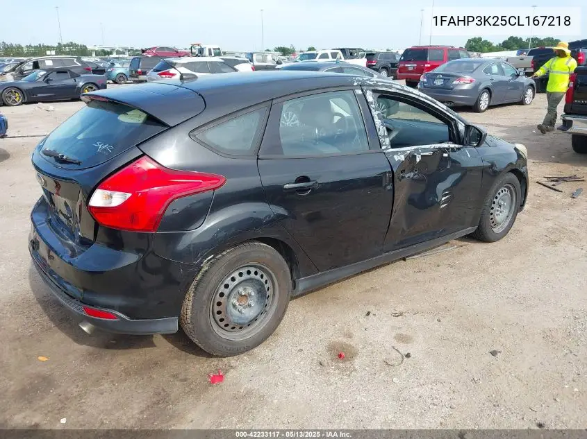2012 Ford Focus Se VIN: 1FAHP3K25CL167218 Lot: 42233117