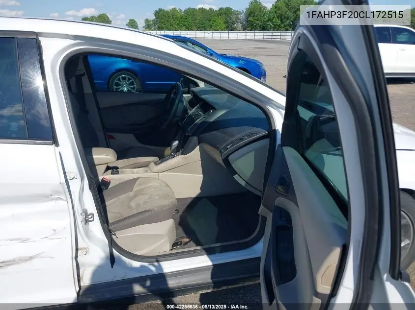 2012 Ford Focus Se VIN: 1FAHP3F20CL172515 Lot: 42255636