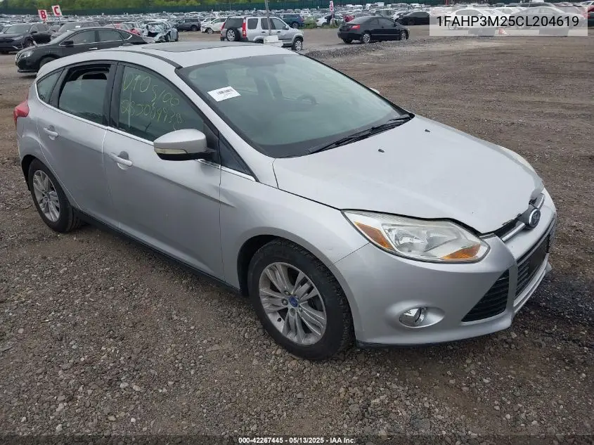 2012 Ford Focus Sel VIN: 1FAHP3M25CL204619 Lot: 42267445