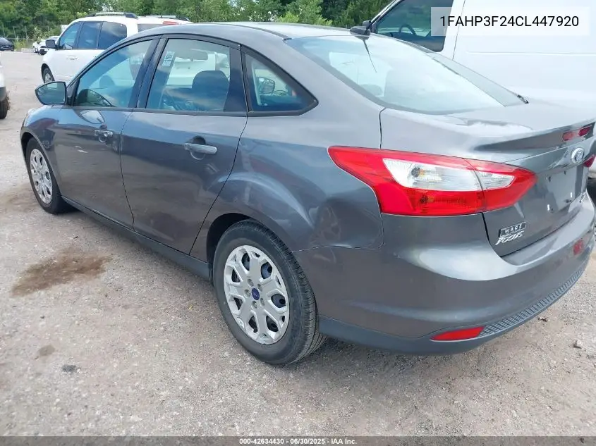 2012 Ford Focus Se VIN: 1FAHP3F24CL447920 Lot: 42634430