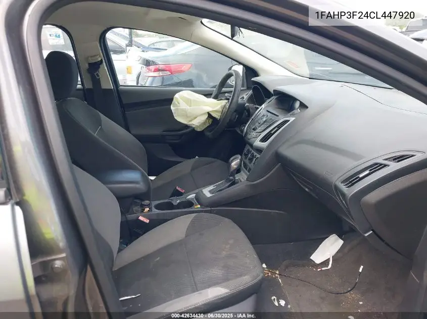 2012 Ford Focus Se VIN: 1FAHP3F24CL447920 Lot: 42634430