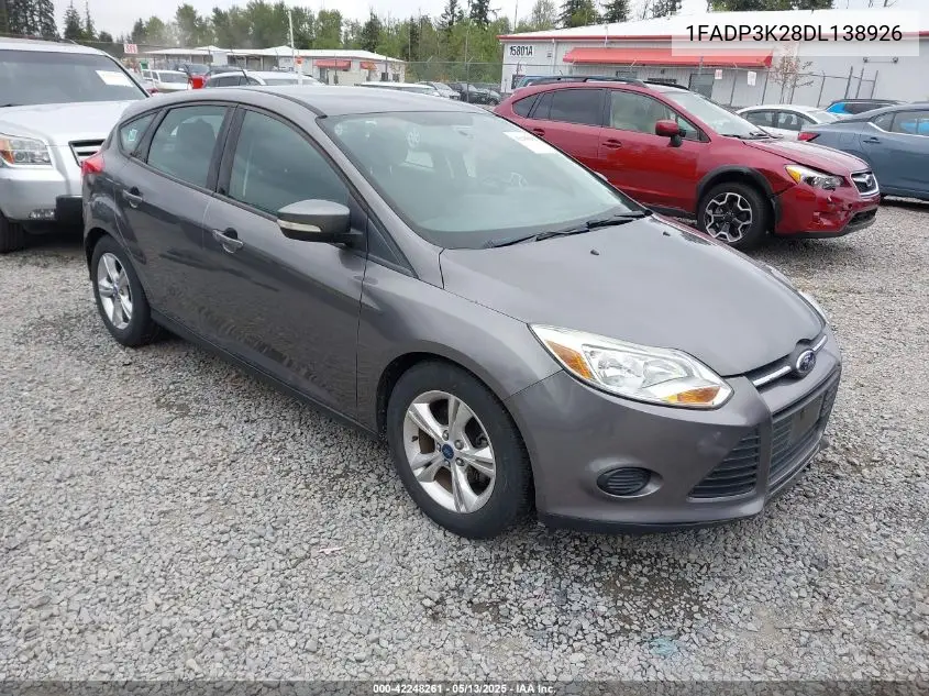2013 Ford Focus Se VIN: 1FADP3K28DL138926 Lot: 42248261