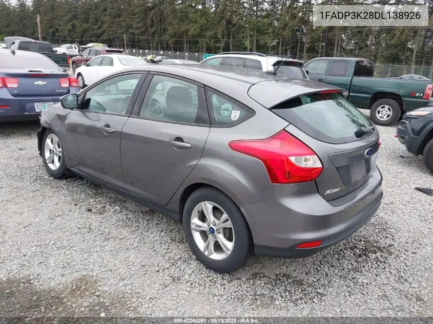 2013 Ford Focus Se VIN: 1FADP3K28DL138926 Lot: 42248261