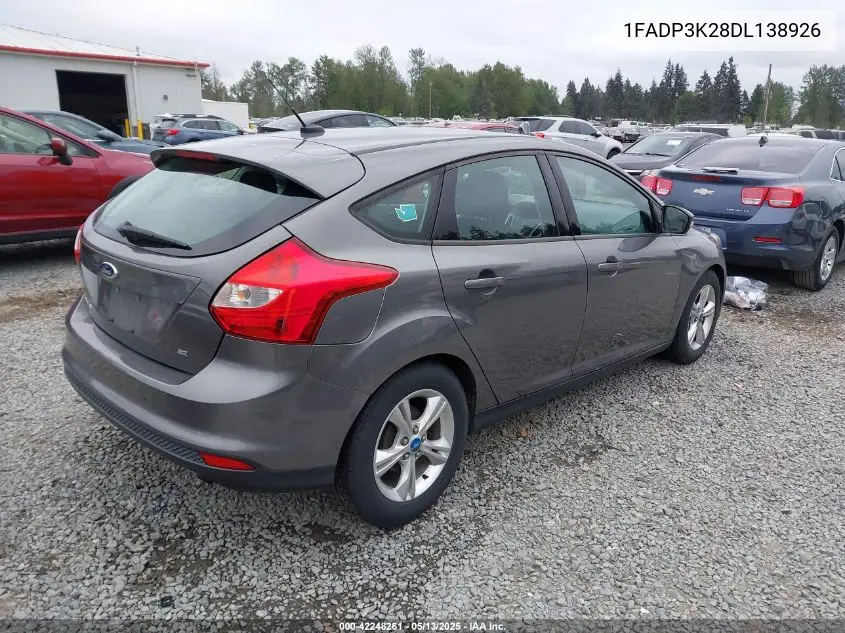 2013 Ford Focus Se VIN: 1FADP3K28DL138926 Lot: 42248261