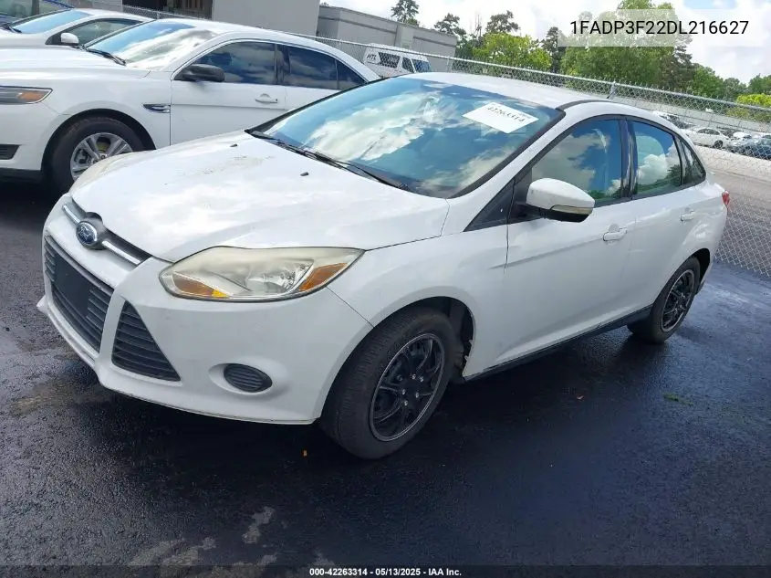 2013 Ford Focus Se VIN: 1FADP3F22DL216627 Lot: 42263314