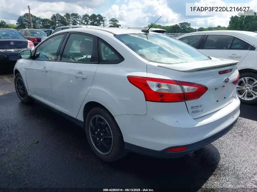 2013 Ford Focus Se VIN: 1FADP3F22DL216627 Lot: 42263314