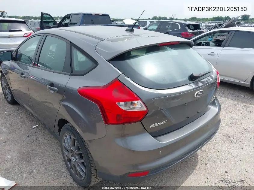 2013 Ford Focus Se VIN: 1FADP3K22DL205150 Lot: 42627258