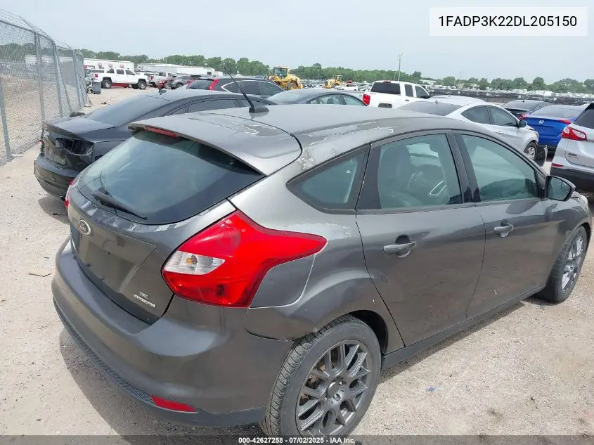 2013 Ford Focus Se VIN: 1FADP3K22DL205150 Lot: 42627258