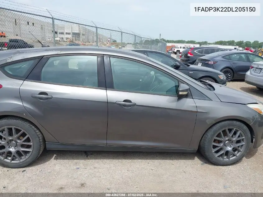 2013 Ford Focus Se VIN: 1FADP3K22DL205150 Lot: 42627258