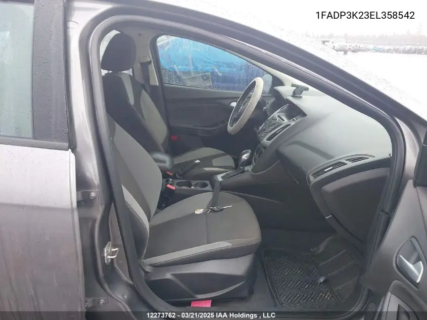 2014 Ford Focus Se VIN: 1FADP3K23EL358542 Lot: 12273762