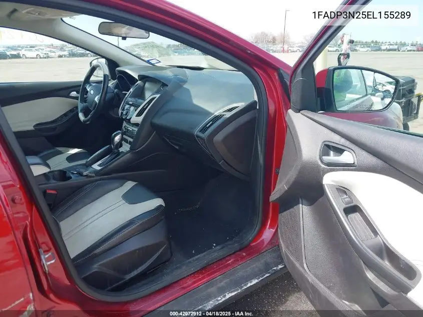 2014 Ford Focus Titanium VIN: 1FADP3N25EL155289 Lot: 42072912