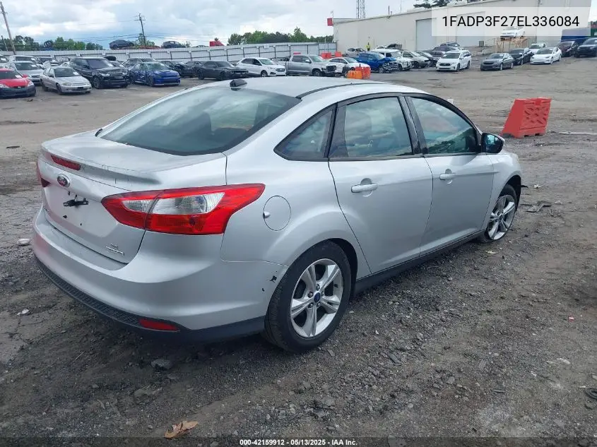 2014 Ford Focus Se VIN: 1FADP3F27EL336084 Lot: 42159912