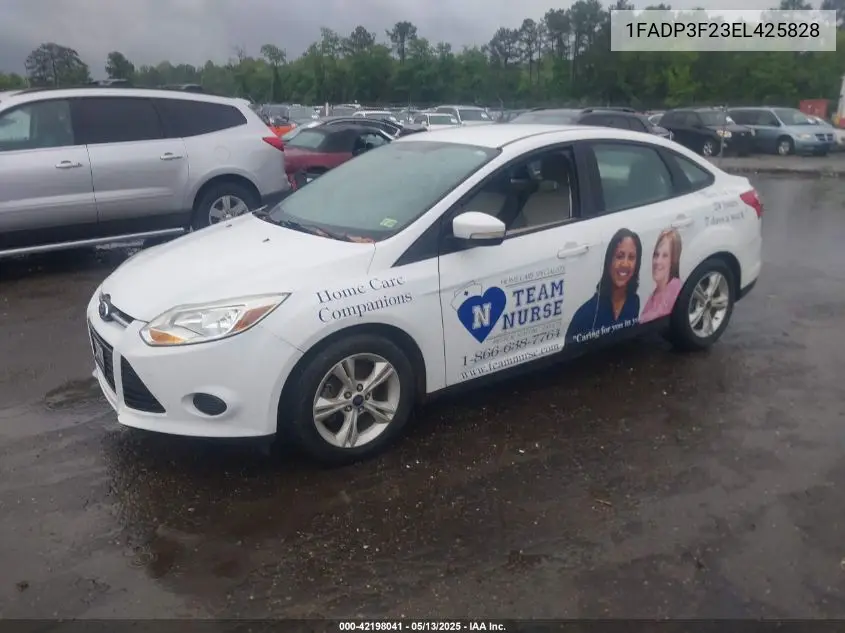 2014 Ford Focus Se VIN: 1FADP3F23EL425828 Lot: 42198041