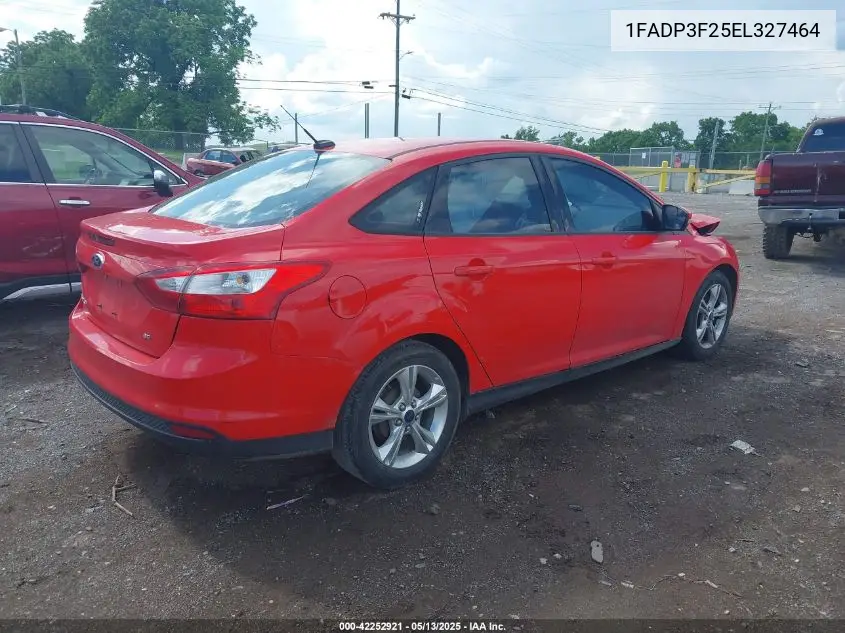 2014 Ford Focus Se VIN: 1FADP3F25EL327464 Lot: 42252921