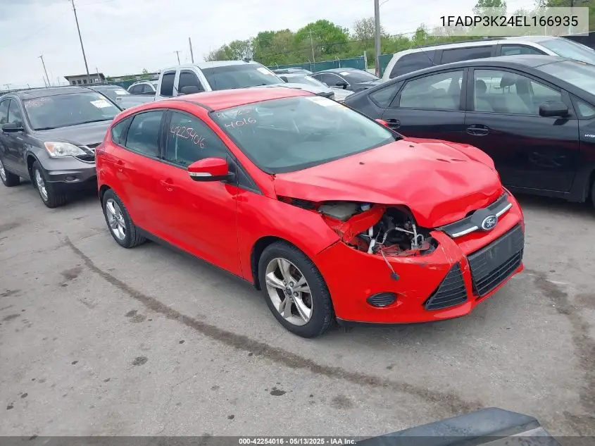 2014 Ford Focus Se VIN: 1FADP3K24EL166935 Lot: 42254016
