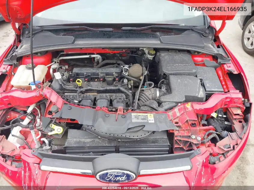 2014 Ford Focus Se VIN: 1FADP3K24EL166935 Lot: 42254016