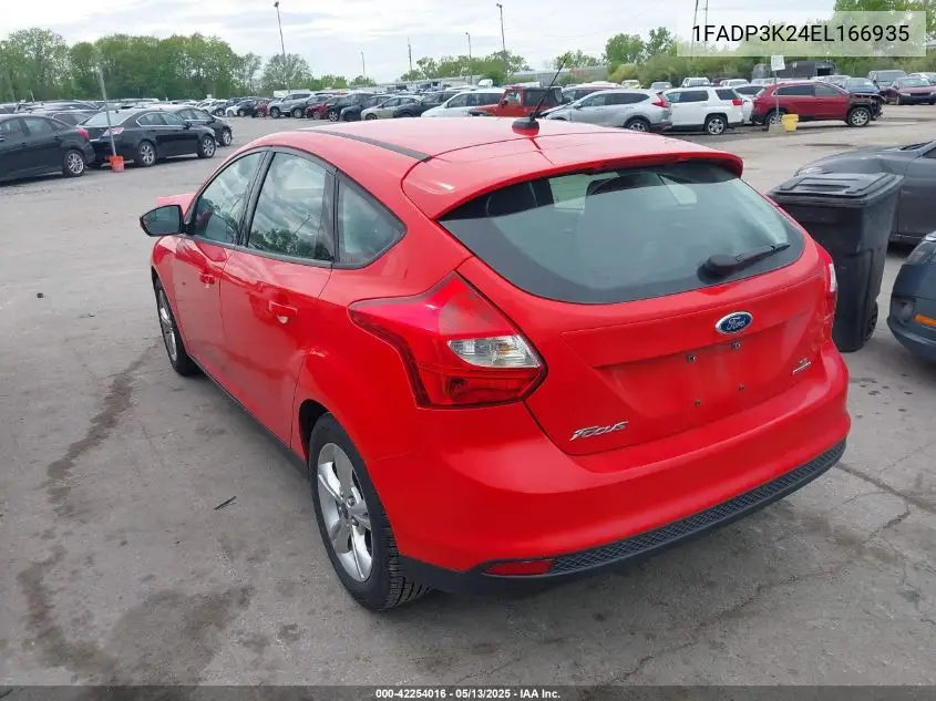 2014 Ford Focus Se VIN: 1FADP3K24EL166935 Lot: 42254016