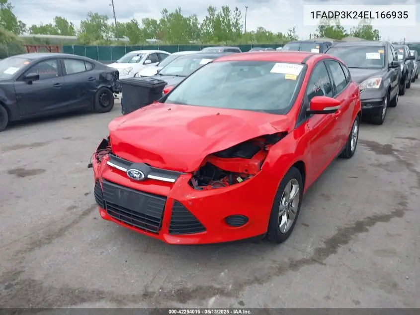 2014 Ford Focus Se VIN: 1FADP3K24EL166935 Lot: 42254016