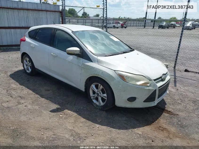 2014 Ford Focus Se VIN: 1FADP3K2XEL387343 Lot: 42611974